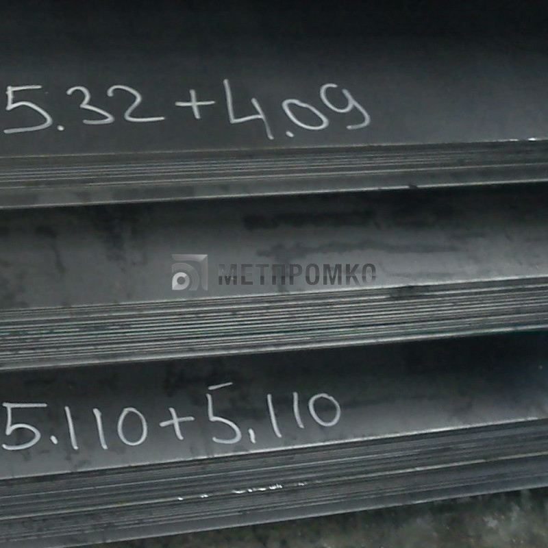 Лист стальной 17Г1СУ, 09Г2С, 10Г2, 10ХСНД, ГОСТ 14637-89, горячекатаный 4-7.5 мм
