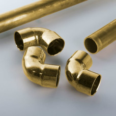 Отвод латунный 25 мм угольник