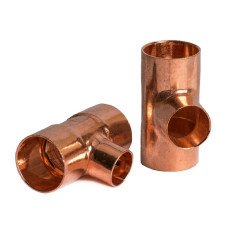 Тройник медный 1 1/8 мм под пайку